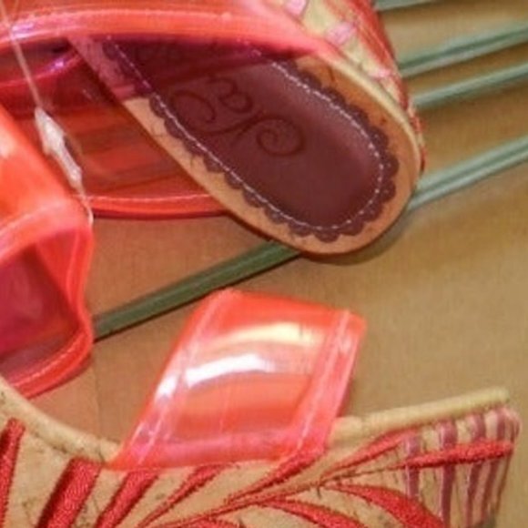 Naughty‎ Monkey Platform Wedges Sandals PINK Strap 💥NWT!🆕FAST😮‍💨⚡🚚 - Picture 5 of 8